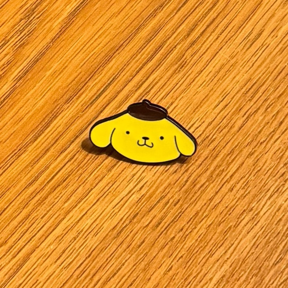 Women’s Accessories Cute Fun Orange Pompompurin Wearing Brown Hat Enamel Pin
